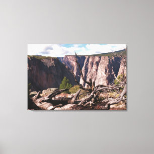 Schwarzer Canyon des Gunnison Leinwanddruck