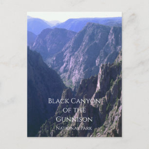 Schwarzer Canyon des Gunnison-Nationalparks Postkarte