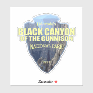 Schwarzer Canyon des Gunnison (Pfeilspitzen) Aufkleber
