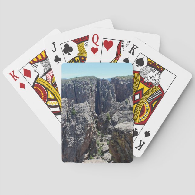 Schwarzer Canyon des Gunnison Spielkarten (Rückseite)
