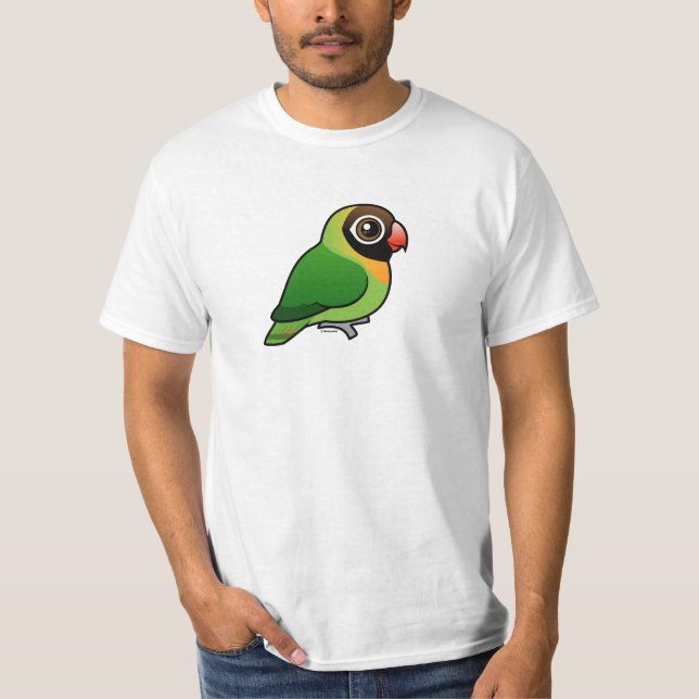 Schwarzer-cheeked Lovebird T-Shirt (Vorderseite)