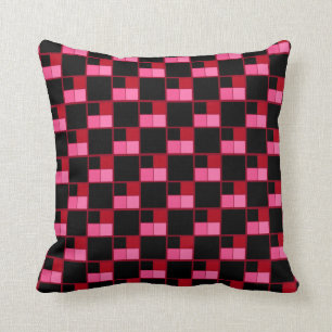 Schwarzer Coat Square Kissen