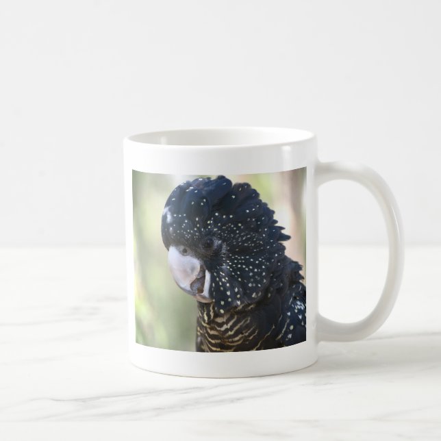 Schwarzer Cockatoo Kaffeetasse (Rechts)