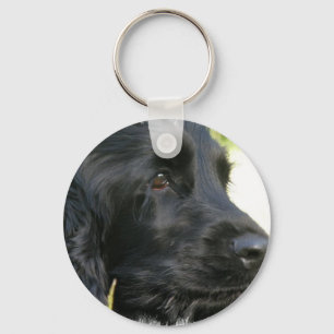 Schwarzer Cockerspaniel-HundeSchlüsselanhänger Schlüsselanhänger