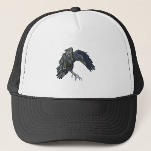 Schwarzer Crow-Meister der Zeitdarstellung Truckerkappe