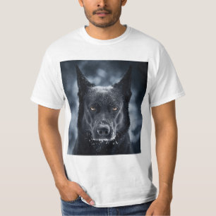 Schwarzer Deutscher Schäferhund T-Shirt