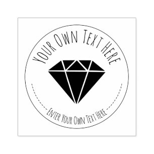 Schwarzer Diamant Edelstein. Schmuck Gummistempel