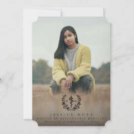 Schwarzer Doktor der Osteopathischen Medizin Absch Ankündigung