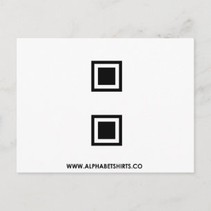 Schwarzer Doppelpunkt Postkarte