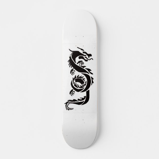 Schwarzer Drache 7 3/4" Skateboard Deck (Vorne)