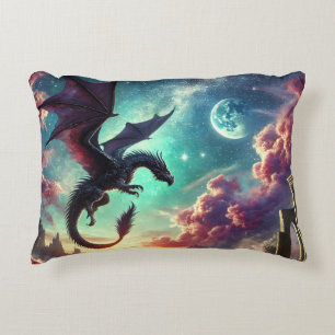 Schwarzer Drache Dekokissen