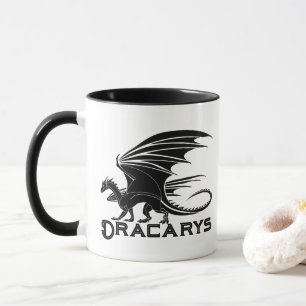 Schwarzer Drache „Dracarys“ Power-Becher Tasse