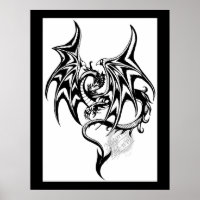Schwarzer Drache