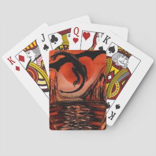 Schwarzer Drache Spielkarten
