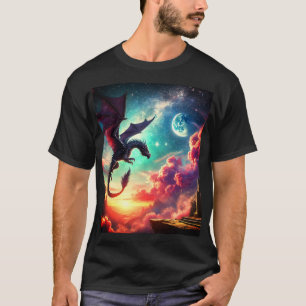 Schwarzer Drache T-Shirt