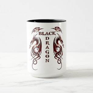 Schwarzer Drachen Tasse