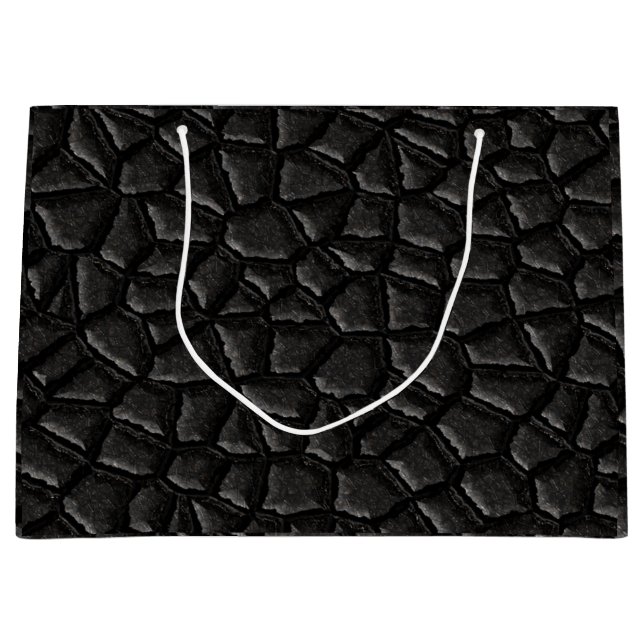 Schwarzer Drachentag Große Geschenktüte (Vorderseite)