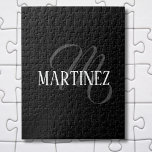 Schwarzer eleganter Personalisierter Nachname | Na<br><div class="desc">Schwarz Eleganter Personalisierter Name. Sie können Ihren Namen,  den Namen eines geliebten Menschen oder eine spezielle Nachricht hinzufügen. Ob es ein herzliches Geschenk für jemanden ist,  der Ihnen lieb ist oder eine persönliche Leckerei,  die Wahl liegt bei Ihnen.</div>