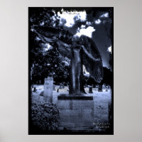 Schwarzer Engel der Stadtdrucke von Iowa