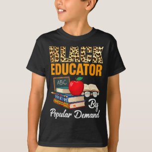 Schwarzer Erzieher Schwarzer Geschichtsmonat Afroa T-Shirt
