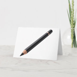 Schwarzer Eyeliner-Stift Make-up-Illustration Karte
