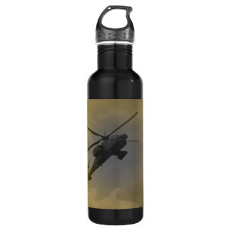 Schwarzer Falke-Hubschrauber Edelstahlflasche