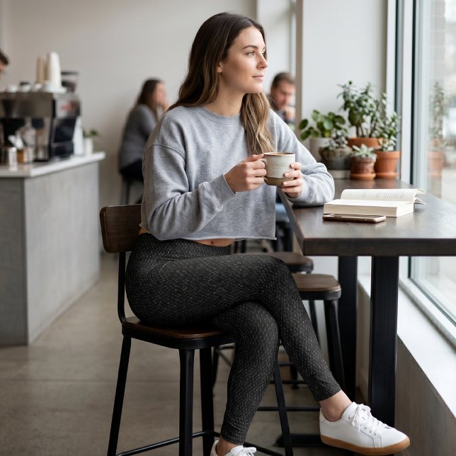 Schwarzer Faux-Denim Leggings (Von Creator hochgeladen)