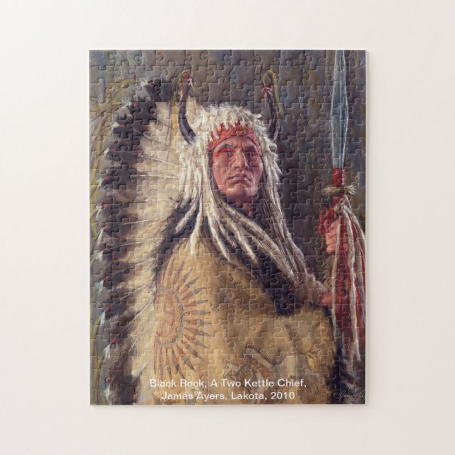 Schwarzer Felsen, Ureinwohnerpuzzlespiel (Vertikal)