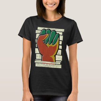 Schwarzer Fis, amerikanischer Stolz der schwarzen T-Shirt