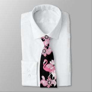 Schwarzer Flamingo Krawatte