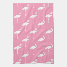 Schwarzer Flamingo tropischer Flamingos rosa Hinte Handtuch