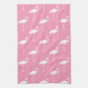 Schwarzer Flamingo tropischer Flamingos rosa Hinte Handtuch