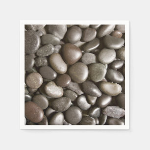Schwarzer Fluss Felsen Natur Zen Pebble Serviette