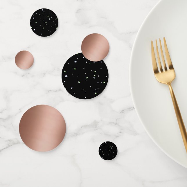 Schwarzer Funkel Konfetti (Gruppe)