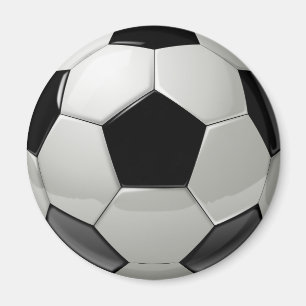 Schwarzer Fußball Magnet