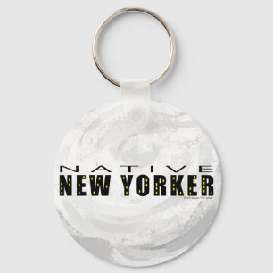 Schwarzer gebürtiger New Yorker Schlüsselanhänger