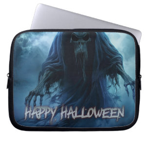 Schwarzer Geist in einer höllischen Landschaft - H Laptopschutzhülle