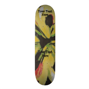 schwarzer gelber ursprünglicher moderner skateboard