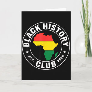 Schwarzer Geschichtsclub Est 2026 Afrika Stolz Für Karte
