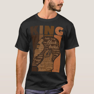 Schwarzer Geschichtskönig Vater Melanin AA Papa T-Shirt
