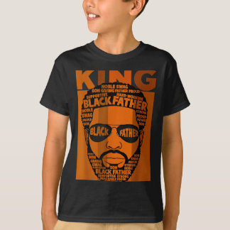Schwarzer Geschichtskönig Vater Melanin Afroamerik T-Shirt