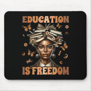 Schwarzer Geschichtslehrer Bildung Ist Freiheit Sc Mousepad