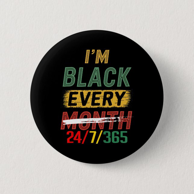 Schwarzer Geschichtsmonat 247365 Afrikanischer Mel Button (Vorderseite)