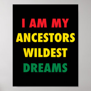 Schwarzer Geschichtsmonat Afrikanische Farben Zita Poster
