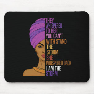 Schwarzer Geschichtsmonat Afrikanische Frau Afro I Mousepad