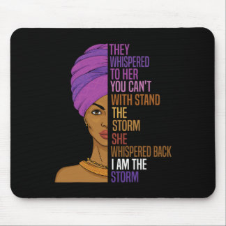 Schwarzer Geschichtsmonat Afrikanische Frau Afro I Mousepad