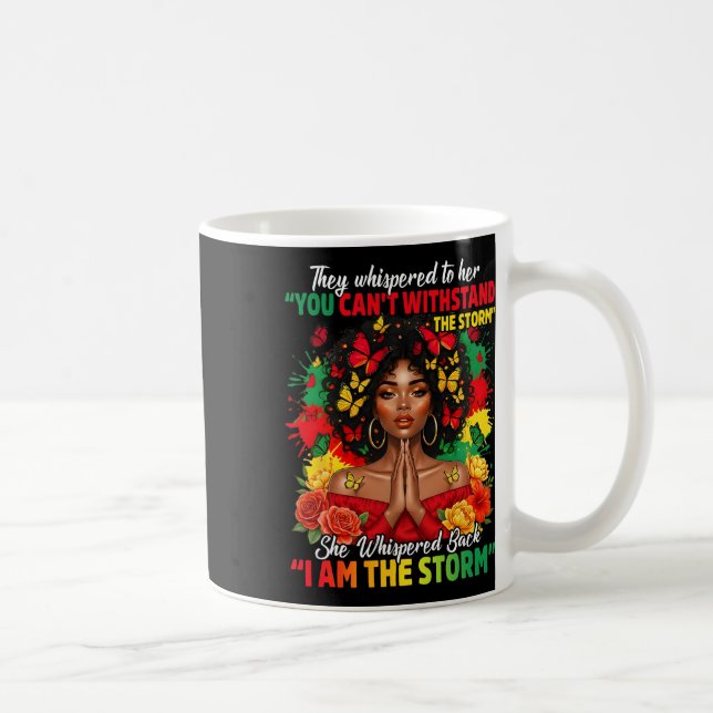 Schwarzer Geschichtsmonat Afrikanisches Mädchen Fr Kaffeetasse (Rechts)