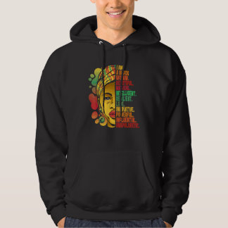 Schwarzer Geschichtsmonat Afroamerikaner Ich bin e Hoodie