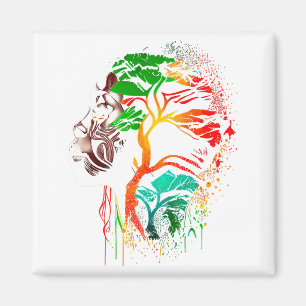Schwarzer Geschichtsmonat Afroamerikanische Vorfah Magnet