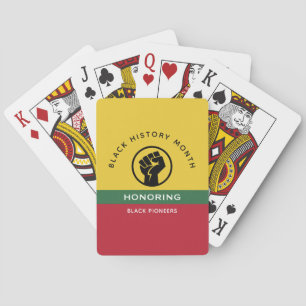 Schwarzer Geschichtsmonat Afroamerikanischer gesch Spielkarten